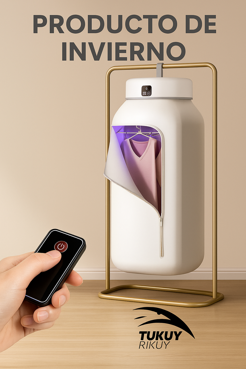 Secadora de Ropa Portátil - Seca en 30 Min | Ahorra Luz y Espacio