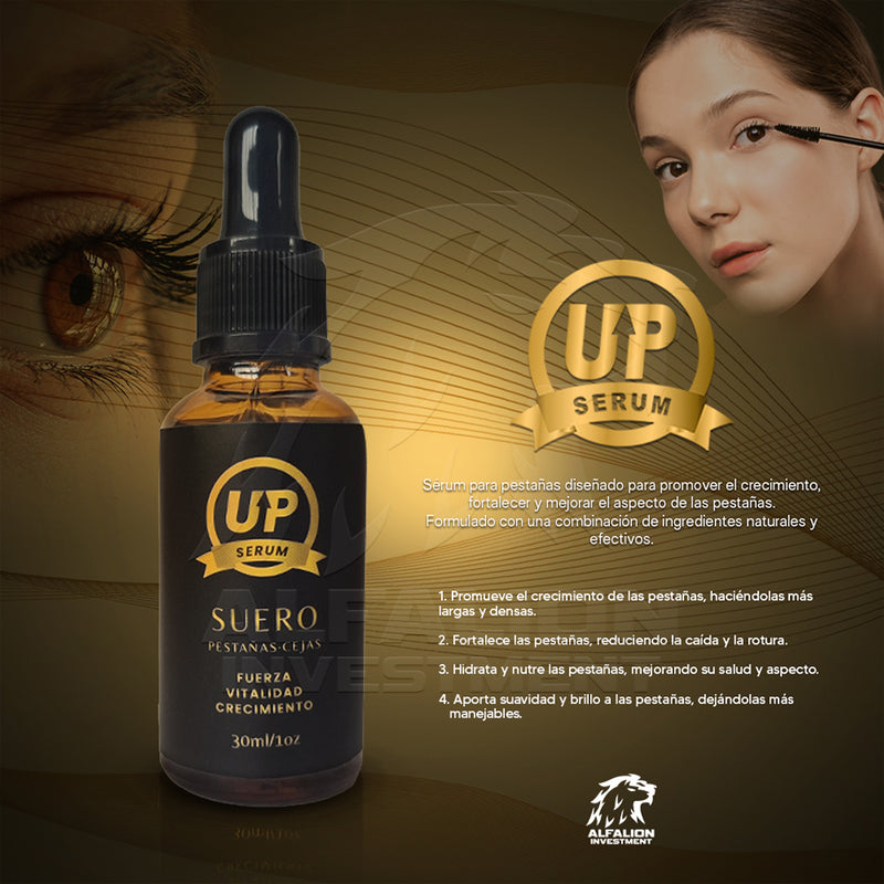 SÉRUM UP - Crecimiento Acelerado de Pestañas y Cejas | Resultados Visibles en 3 Semanas