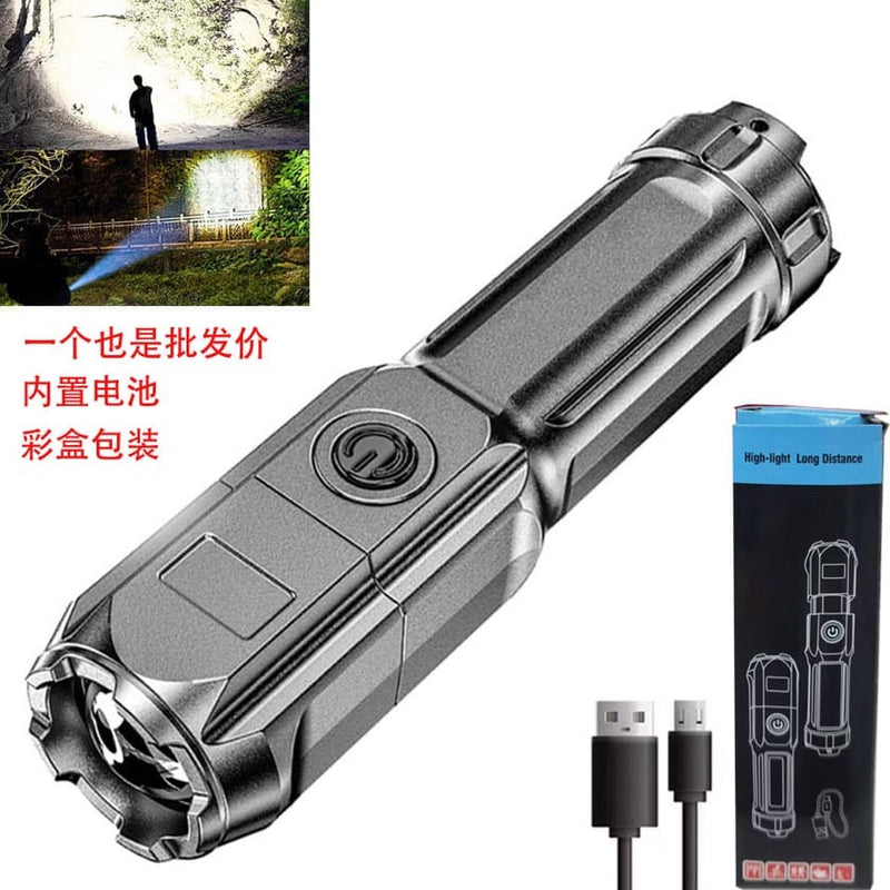 Linterna Táctica LED Recargable - Alta Potencia 5 Modos | Profesional