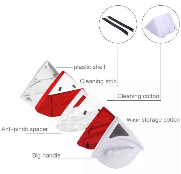 Limpiador Magnético de Ventanas - Limpieza Doble Cara Segura